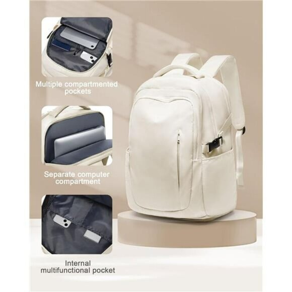 Large Travel Backpack Airline Approved Carry On Bag with Laptop Shoe Pocket main image 5